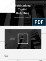 Multinational Capital Budgeting