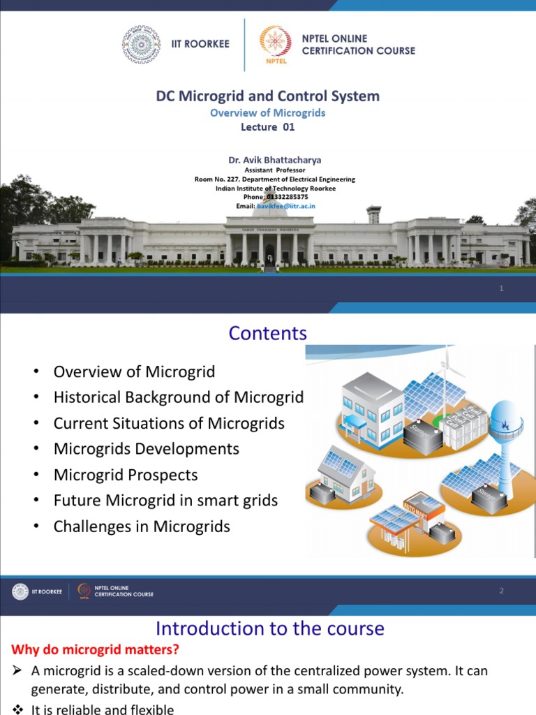 Lec1 PDF | PDF | Electrical Grid | Distributed Generation