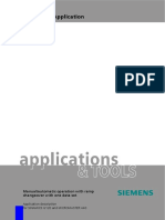 Drive System Application: Manual/automatic Operation With Ramp Changeover With One Data Set