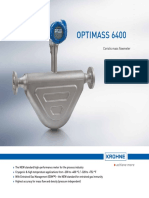 Optimass 6400: Coriolis Mass Flowmeter