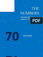 THE NUMBERS From 70 To 79