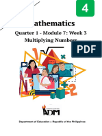 Mathematics: Quarter 1 - Module 7: Week 3 Multiplying Numbers