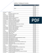 Cashflow Catálogo de Cuentas