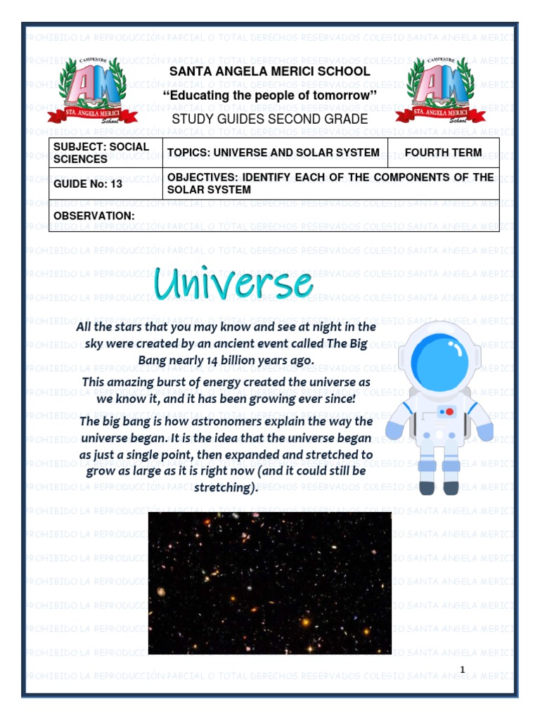 Solar System Study Guide for Kids | PDF | Planets | Solar System