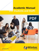 2017 Academic Manual: (For Students and Staff)