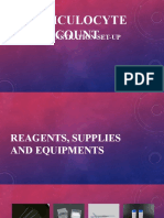 RETICULOCYTE COUNT SET-UP AND DEMONSTRATION