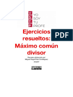 Máximo Común Divisor Ejercicios Resueltos