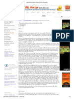 Operating System Performance Checklist - Page 2