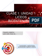 clase 1 unidad 1 liceos bic tercero medio