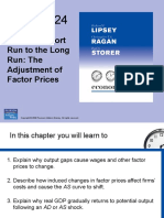 From The Short Run To The Long Run: The Adjustment of Factor Prices