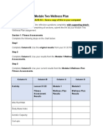 Module Two Wellness Plan