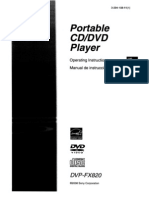 SONY DVD PORTABLE MANUAL