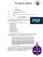 Legal Opinion: Hon. Jonas Cortes Mayor-Mandaue City Atty. Jamaal James R. Calipayan