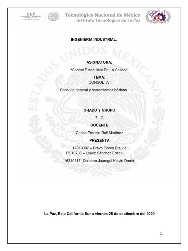 Control Estadístico de la Calidad en Ingeniería | PDF | Calidad ...