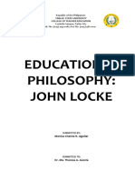 Educational Philosophy: John Locke: Republic of The Philippines