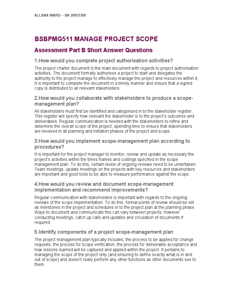 Project Scope Management Guide | PDF | Project Management | Business