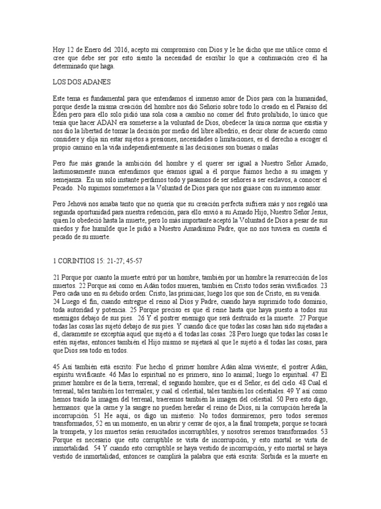 Los Dos Adanes | PDF | Adán y Eva | Adán