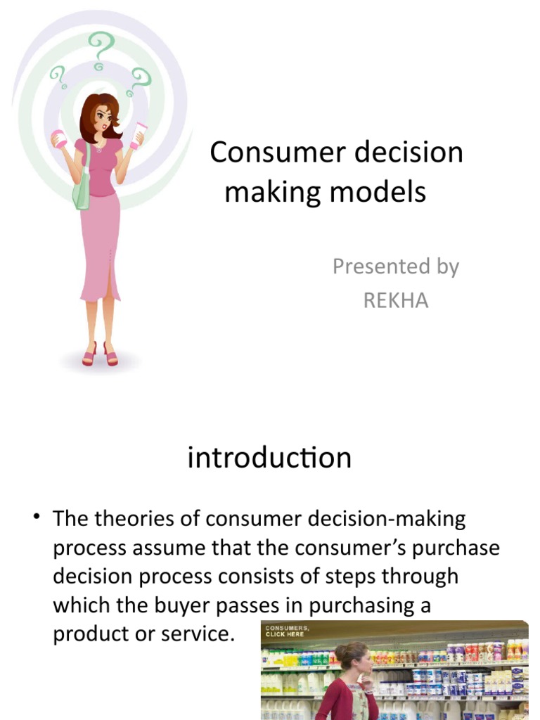 Consumer Decision Making Models | PDF