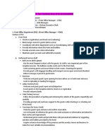 UNIT 6: Four Functional Areas of The Accommodation Four Functional Areas/Department