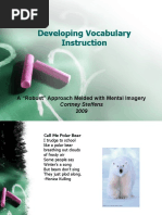 Developing Vocabulary Instruction: A "Robust" Approach Melded With Mental Imagery