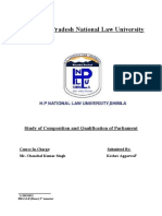 Study of Indian Parliament's Composition and Qualification