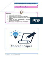 Chapter 8 - The Concept Paper
