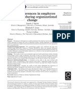 Status Differences in Employee Adjustment During Organizational Change