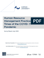 Survey Report - HRM Practices COVID-19 PDF