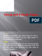 Moral and Ethical Values