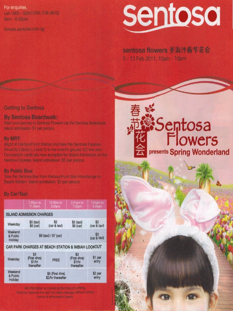 Sentosa Flowers: Spring Wonderland Guide | PDF | Nature