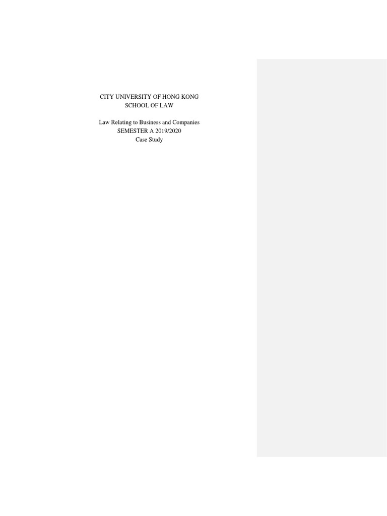 Company Law Case Study Pdf Pdf Misrepresentation Sole