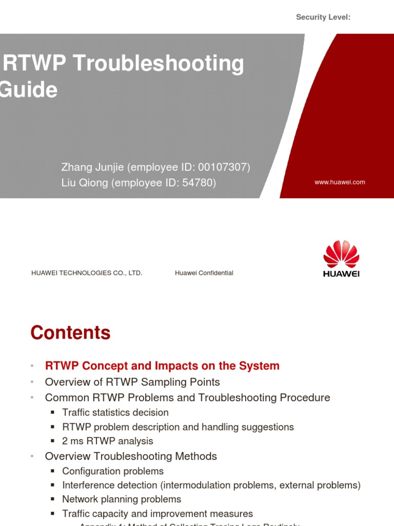 RTWP Troubleshooting Guide for UMTS | PDF | Science & Mathematics ...