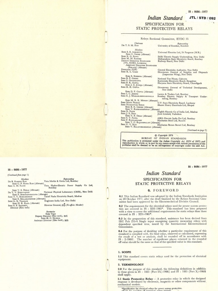 Is 8686 - 1977 | PDF