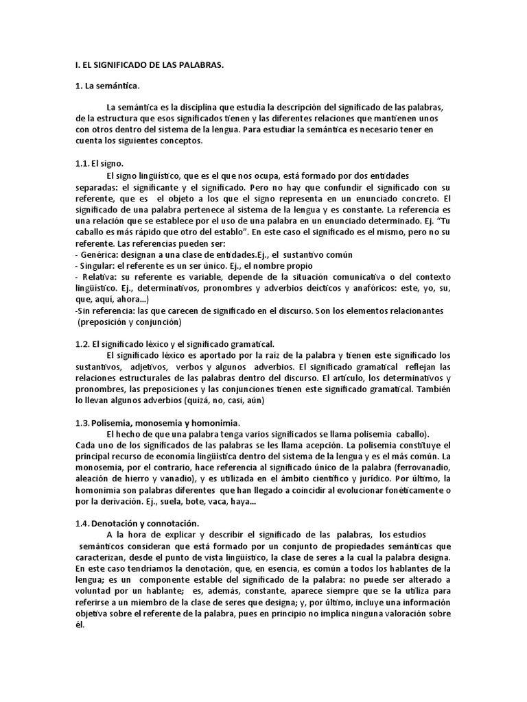 El Significado de Las Palabras | Descargar gratis PDF | Palabra