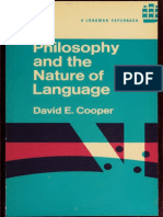Philosophy and The Nature of Language