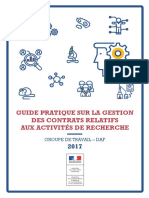 Guide Pratique Contrats de Recherche 2017