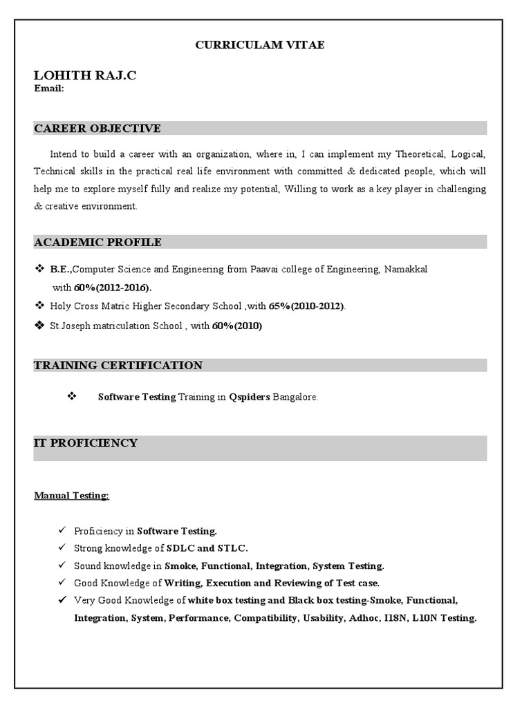 Lohith Raj's CV: Skills & Projects | PDF | Method (Computer Programming ...