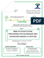 Pfe-Chigblo - Mise en Place D'une Procedure D'etalonnage Des Jaugeurs Radar A Cocitam PDF