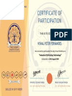 Certificate of Participation-Industrial 3D Printing Technolog