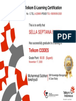 AKHLAK - Telkom CODES - Sertifikat TELKOM CODEs Sertifikat Sella