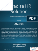 Paradise HR Solution: Providing Professional Business Support