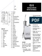 Knapsack Sprayer Instruction Manual: Parts Diagram