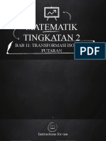 Matematik Tingkatan 2: Bab 11: Transformasi Isometri Putaran