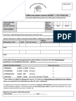 Registration of Interest Form For Fairway School Nursery - 3 To 4 Year Olds