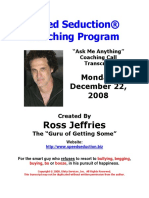 Speed Seduction® Coaching Program: Ross Jeffries