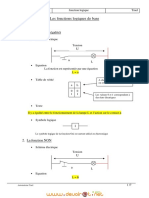 Cours - Technologie Les Fonctions Logiques de Base - 1ère AS (2008-2009) Mlle Anais