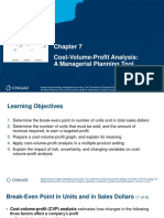 Cost-Volume-Profit Analysis: A Managerial Planning Tool