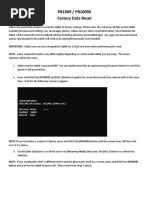 pb1009x Factory Reset