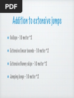 Addition To Jumps