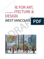 Draft Brief - West Vancouver Centre For Art Architecture Design